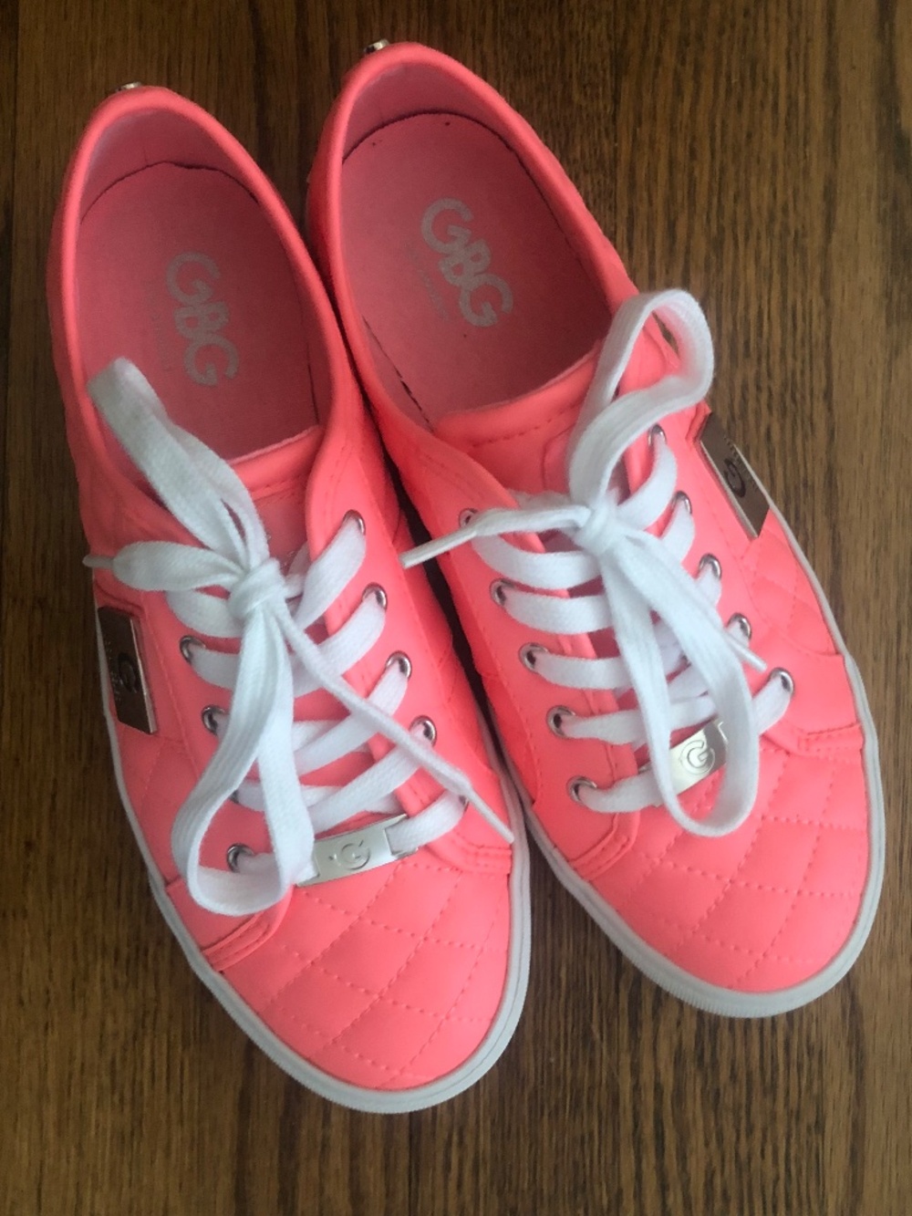 Sneakers Hot Pink Quilted by GBG Backers  SZ 7 1/2